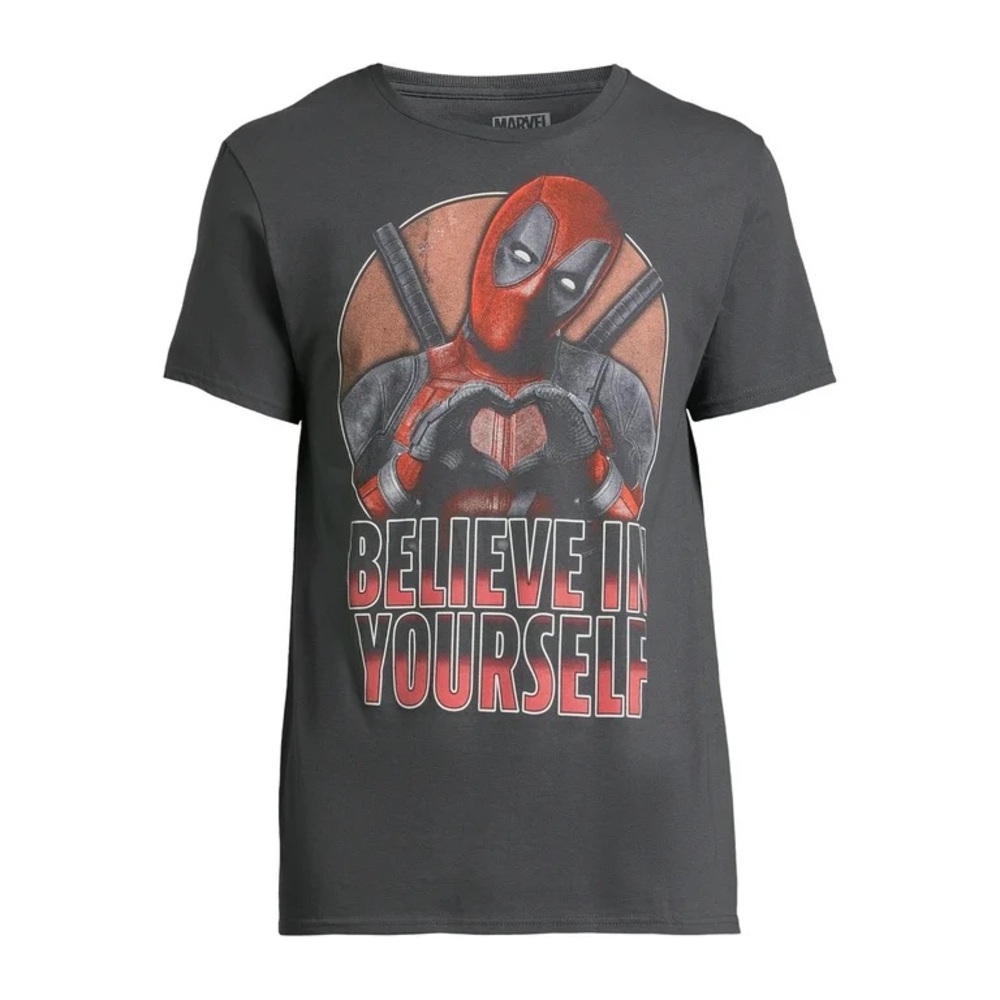 Deadpool nwt Men's Believe in Yourself Graphic Tee